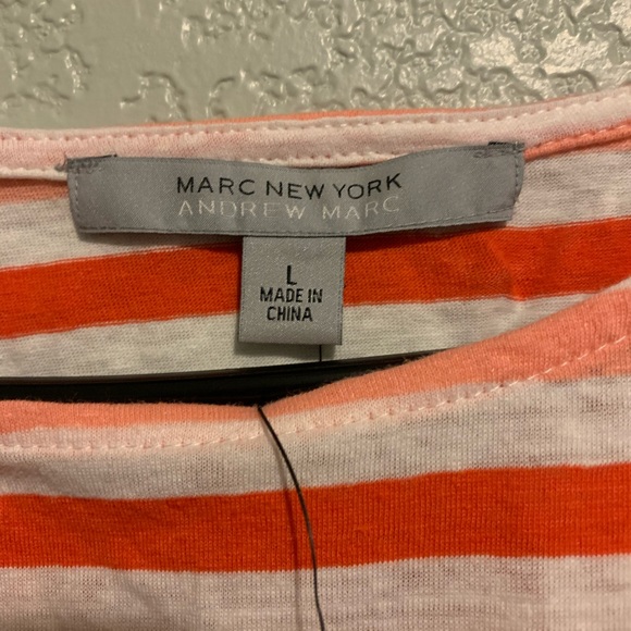 Coral Striped Shirt - Picture 3 of 6